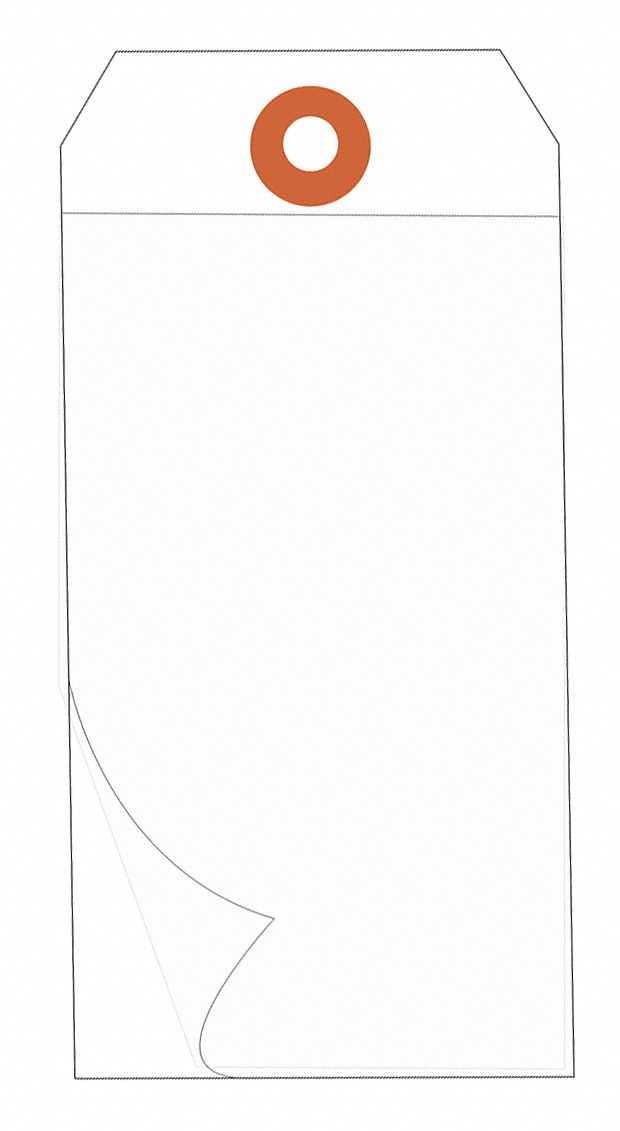Tag, Self Laminating, 4 3/4x2 3/8", PK100