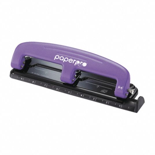 PAPERPRO, ProPunch Compact 3Hole Punch,Rubber Base 51ED832105 Grainger