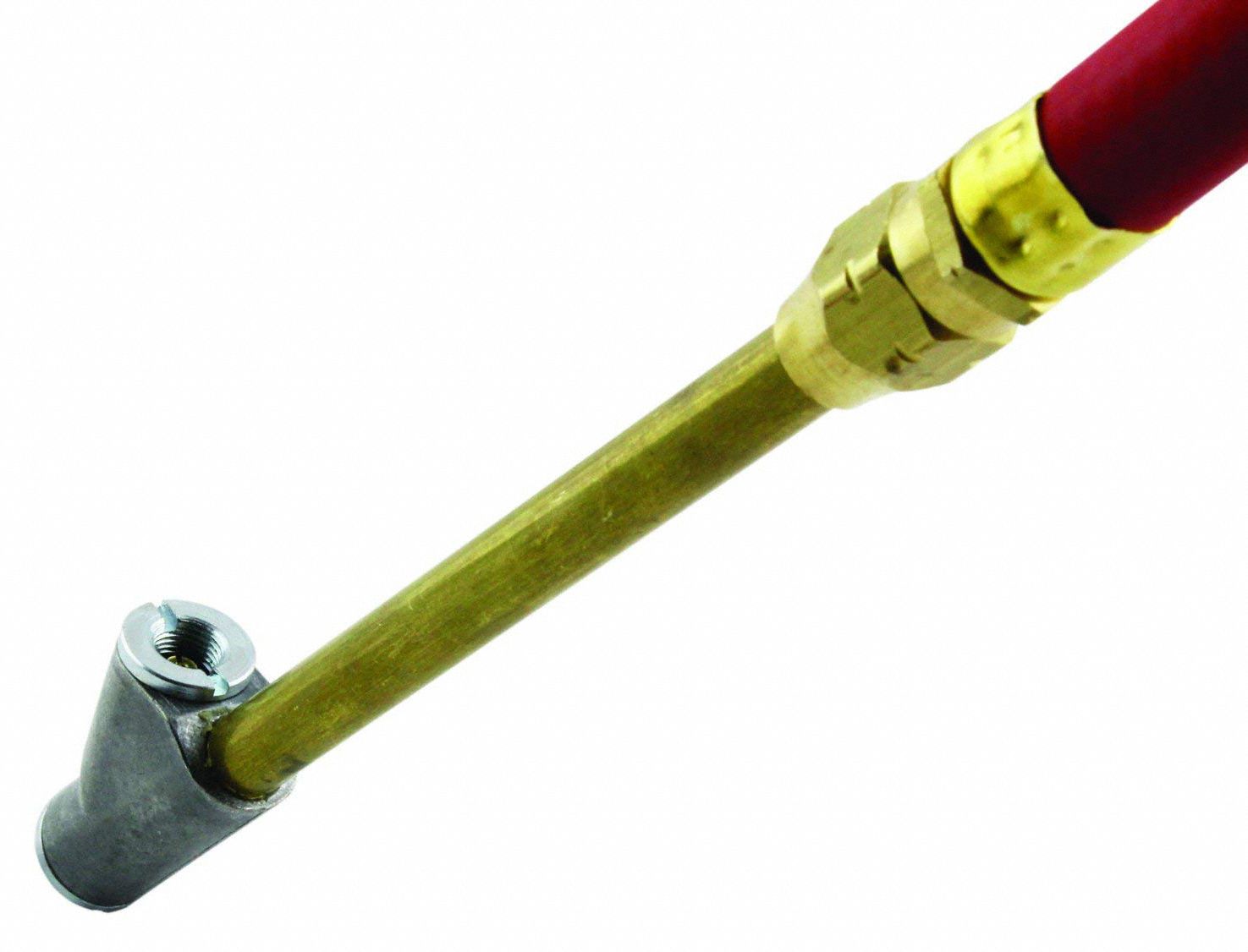 MILTON Dual Head Straight Chuck Inflator Gauge 10 to 160 psi, Aluminum