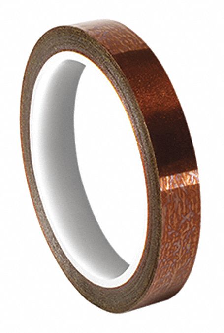 INSULATING ELECTRICAL TAPE, HIGH-TEMP, 1205, POLYIMIDE, ¾ IN X 108 FT, 3 MIL THICK
