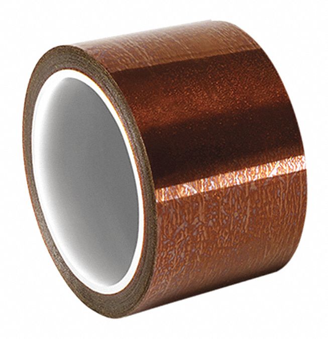 INSULATING ELECTRICAL TAPE, HIGH-TEMP, 1205, POLYIMIDE, 6 IN X 15 FT, 3 MIL, AMBER