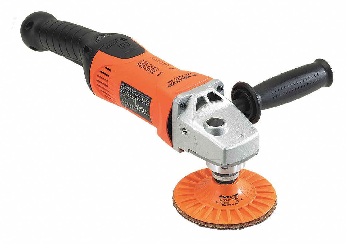 QUICK-STEP BIG BUFF POLISHER/SANDER, 12.4A, 2000 TO 7300 RPM, 4½ IN/6 IN PAD