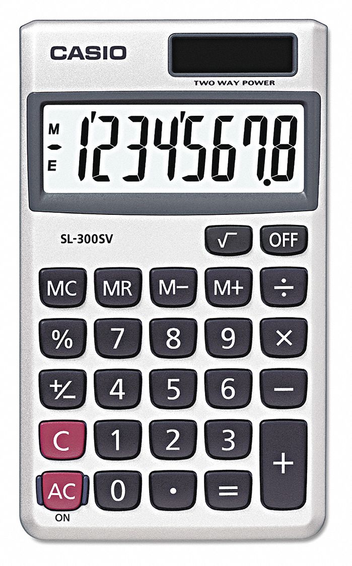 CASIO, Calculator,Solar Power,Standard Function - 51LD71|SL-300SV ...