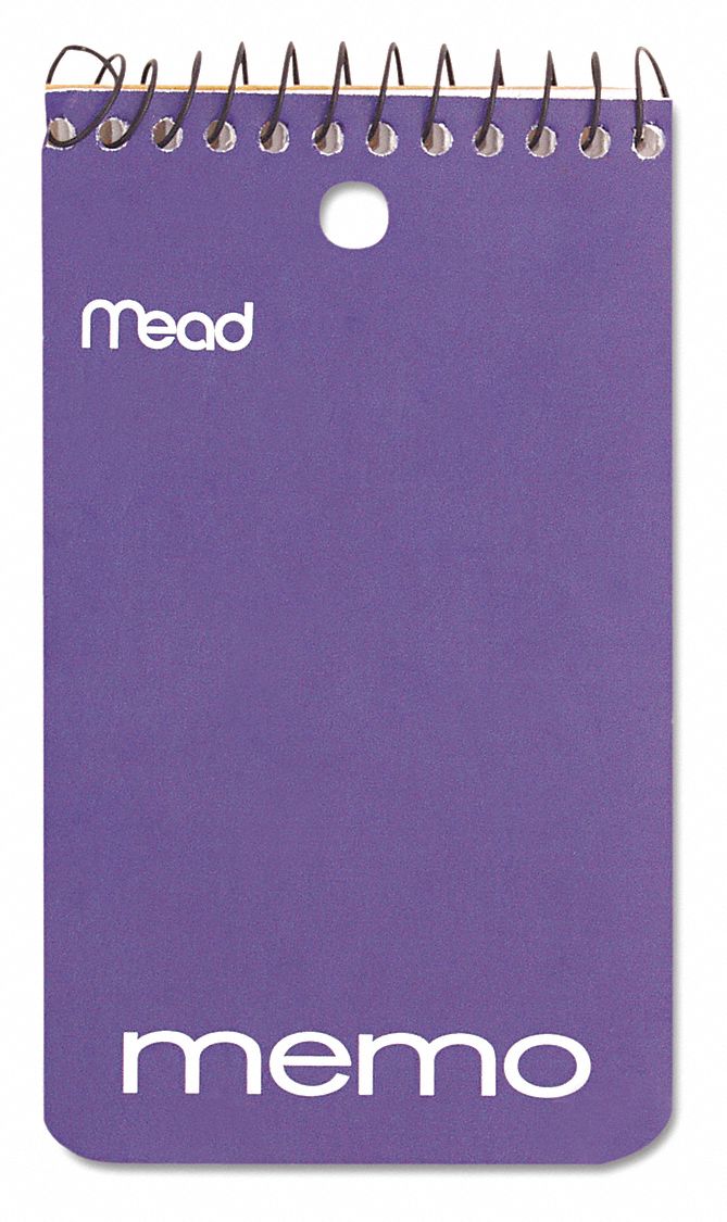 MEAD, Book,Memo,3X5",60 Sheet 51LG3945354 Grainger