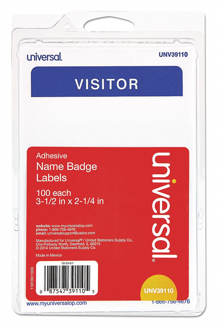 Badge, Name, Vistor,