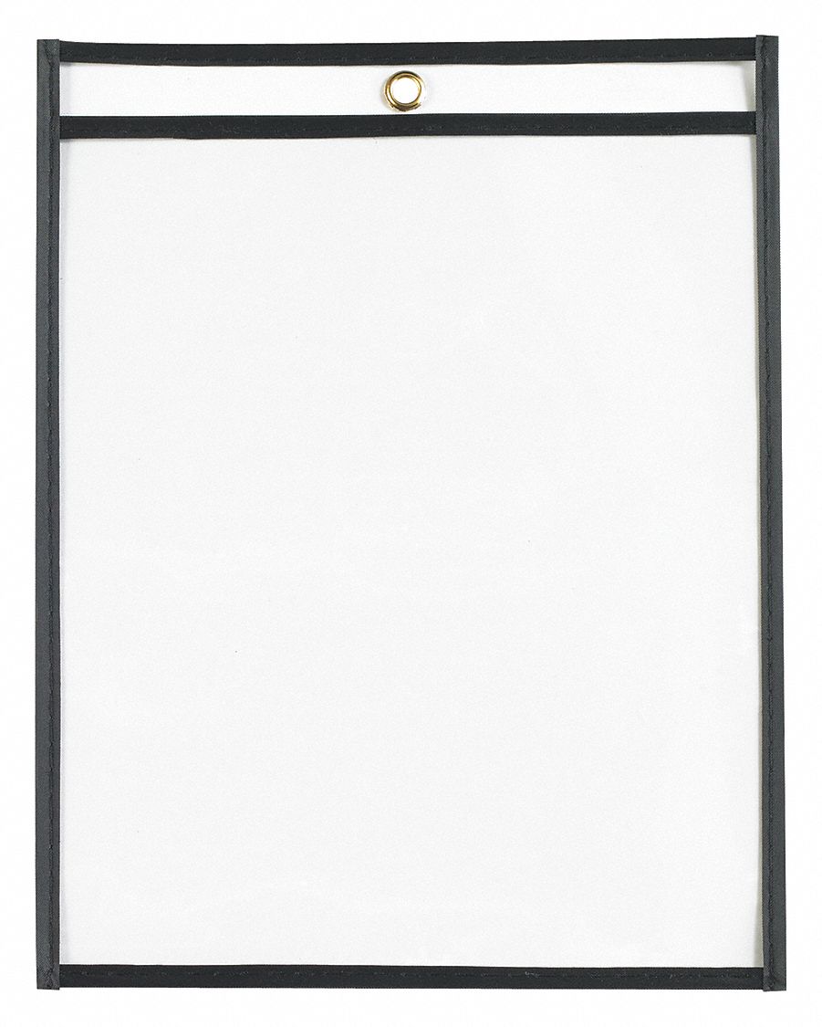 Job Ticket Holders, 8 1/2x11", Black, PK25