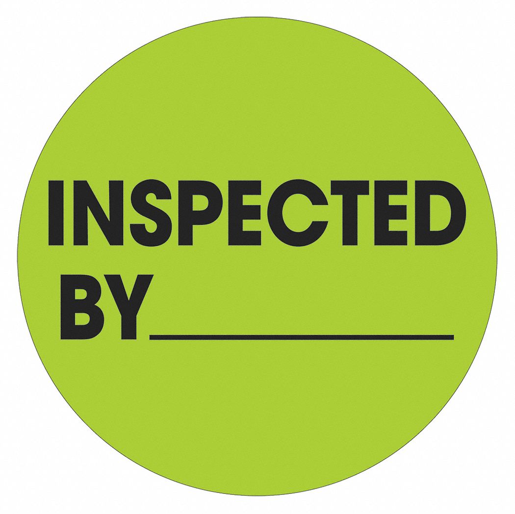 Inspected Label: Inspected