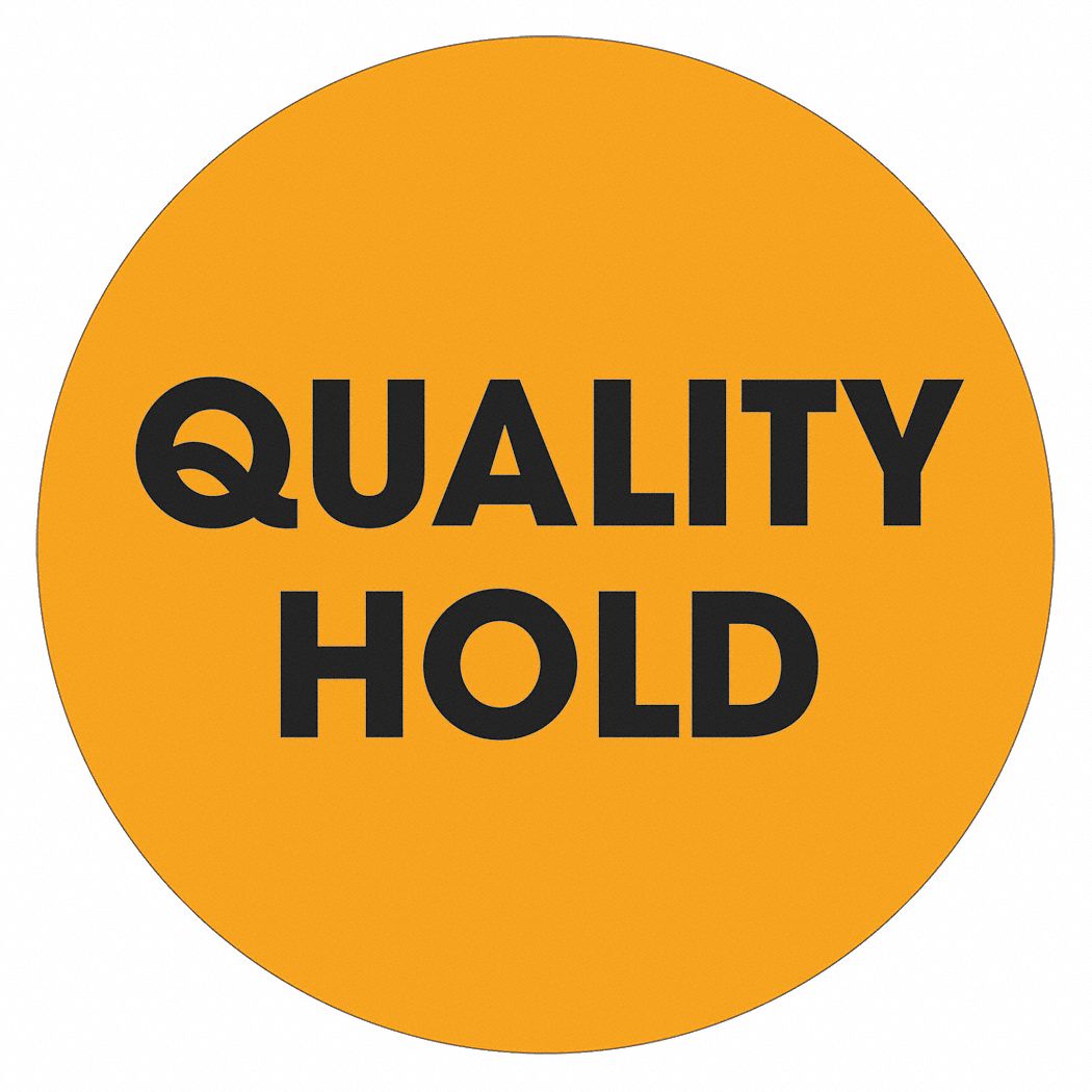 TAPE LOGIC Label Quality Hold Circle 2 quot 51MU54 DL1274 Grainger