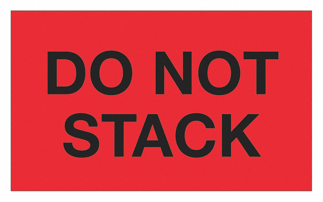 Do Not Stack Label: 500 PK