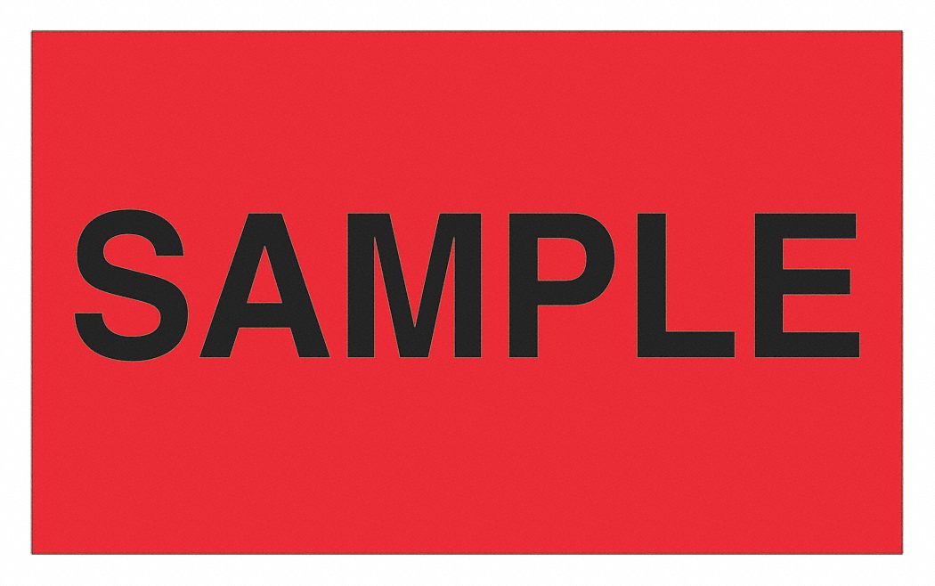 Label, Sample, 3x5": 500 PK