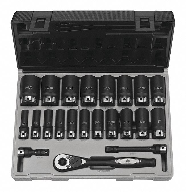 Duo-Socket, 1/2"D, SAE,