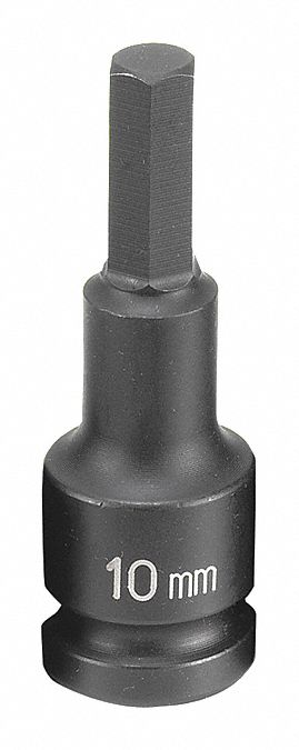 Socket 10mm 1/2 D Impact Hex
