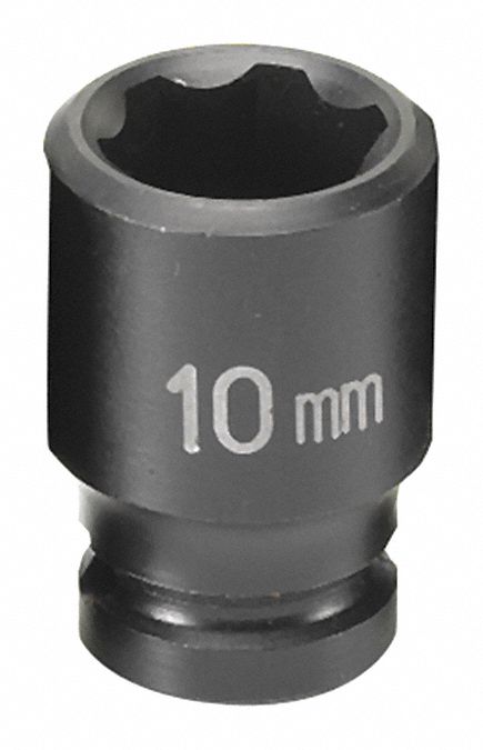 Socket, 10mm, 1/4"D,