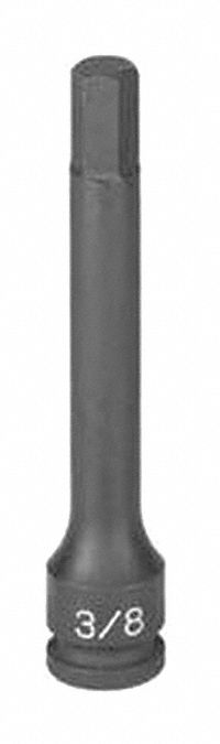 Socket 10mm 3/8 D Impact Hex Lg M Blk