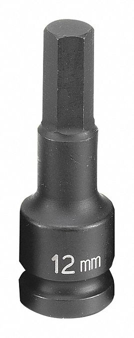 Socket 12mm 1/2 D Impact Hex