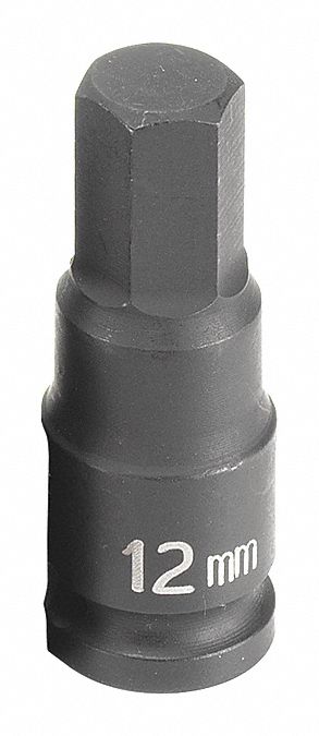 Socket 12mm 3/8 D Impact Hex M