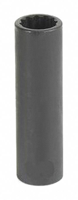 Impact Socket Metric 15mm 2-9/16in.L Hex