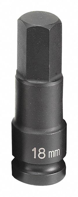 Socket 18mm 1/2 D Impact Hex