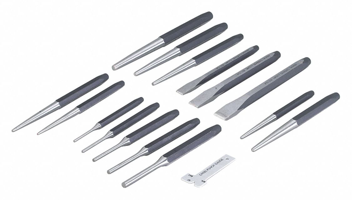 Punch And Chisel Set, 16 Pcs.