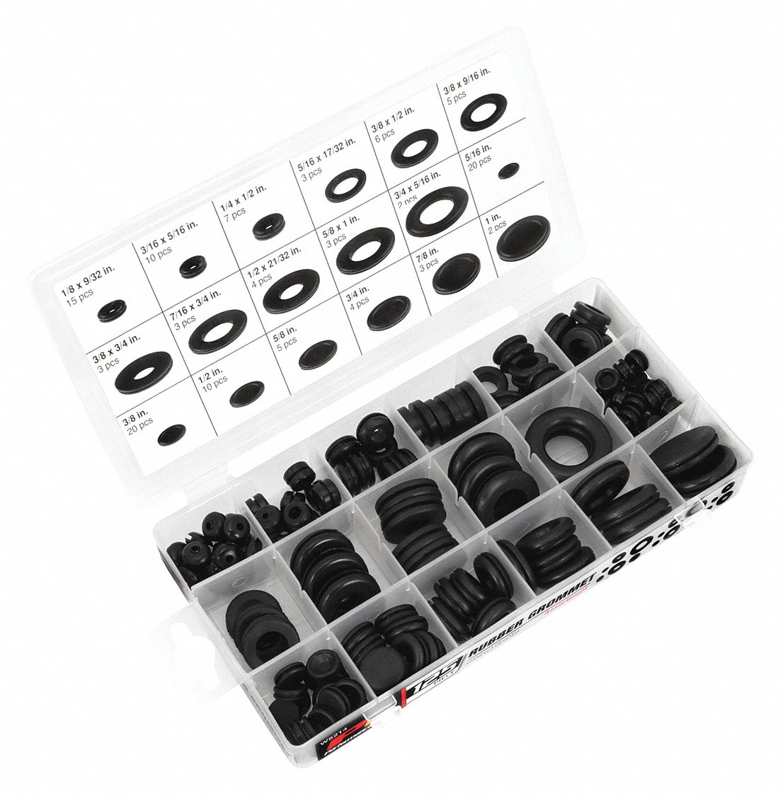 Rubber Grommet Hardware Kit 125 Pc