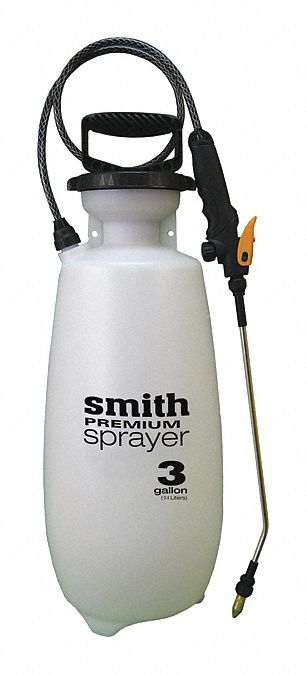 Handheld Sprayer: 3 gal Sprayer Tank Capacity, Sprayer Pressure Release, Polyethylene, 36 in, Cone