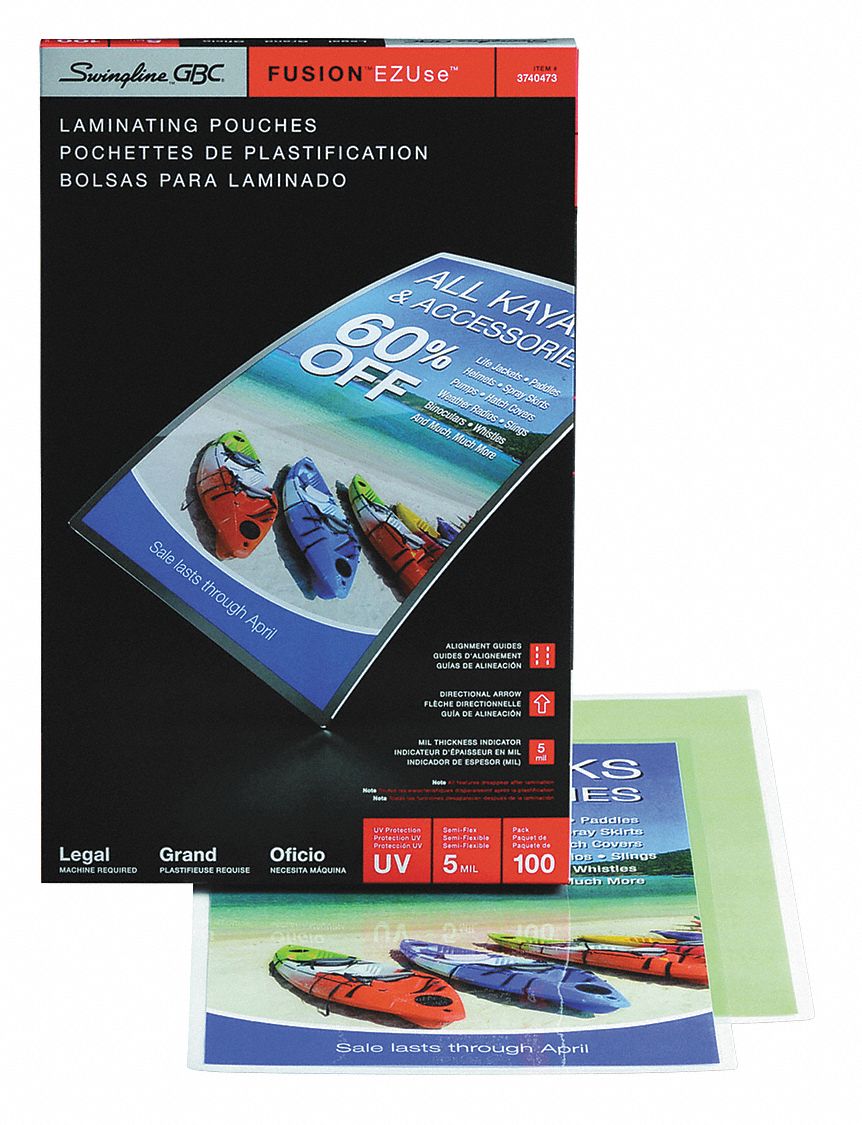 Laminating Pouches, 9x14.5,