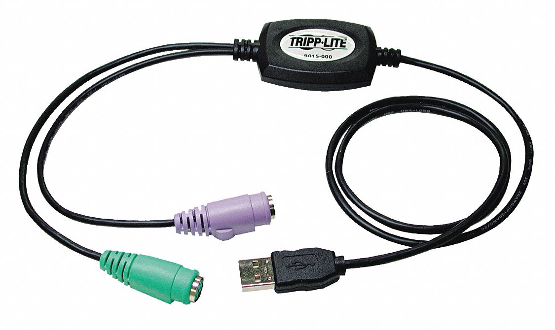 USB Cable, Adaptable to Ps2, Black