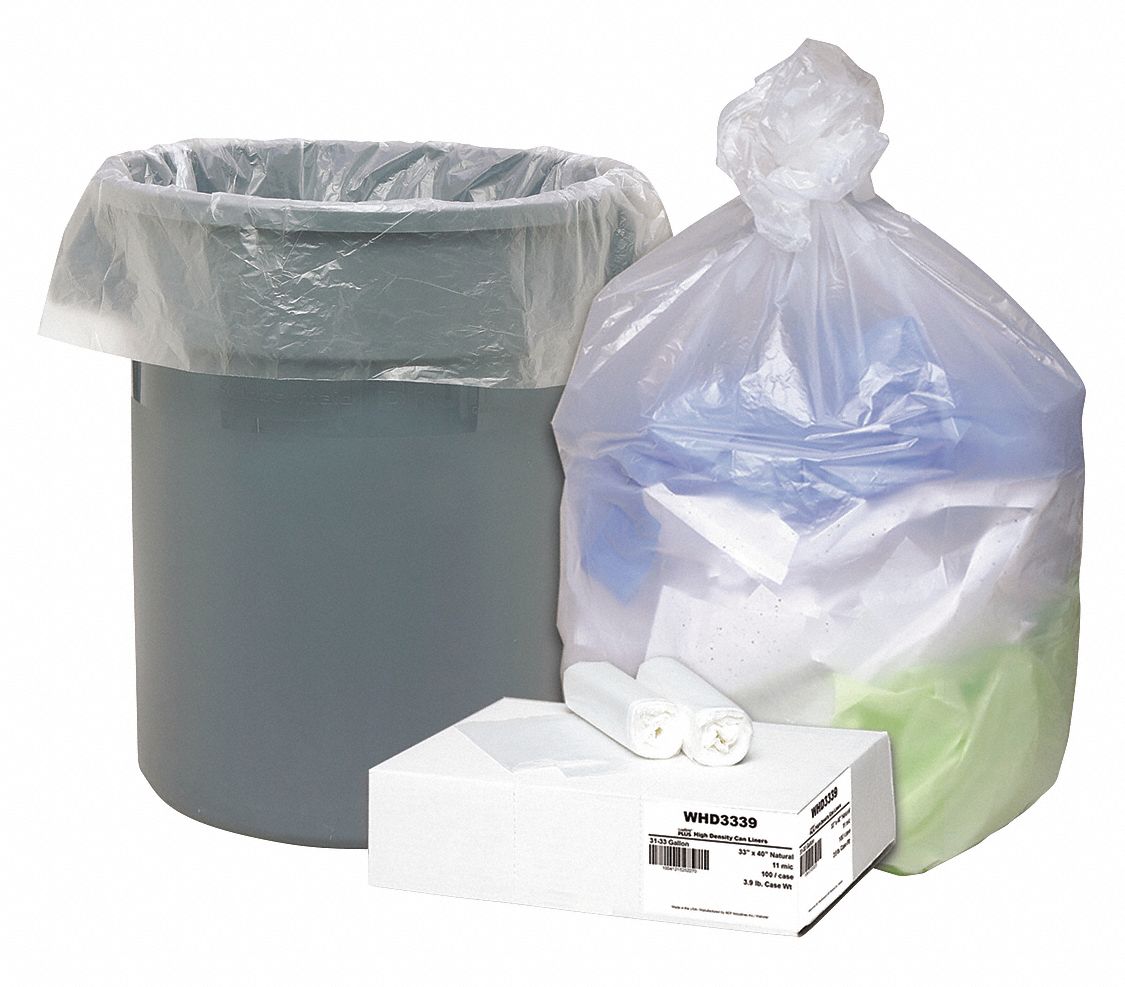 Can Liners 31-33 gal 33x40 PK100