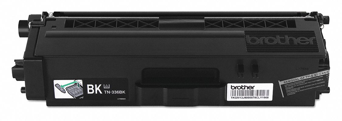 High Yield Toner Cartridge: TN336BK, Black, Black