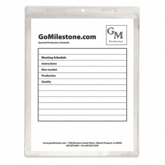 CLINE, Shop Ticket Holder,Vinyl,9x12,PK50 51VE9680912 Grainger