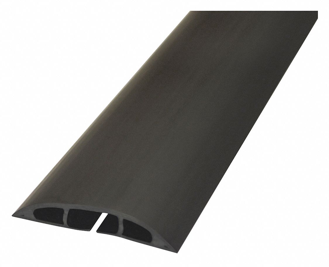 DLINE, Cable Cover,Floor,Light Duty,Black 51VK25CC1 Grainger
