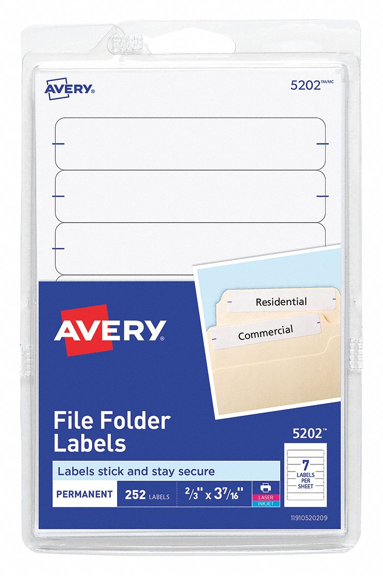 Label, File, Folder, White, PK252