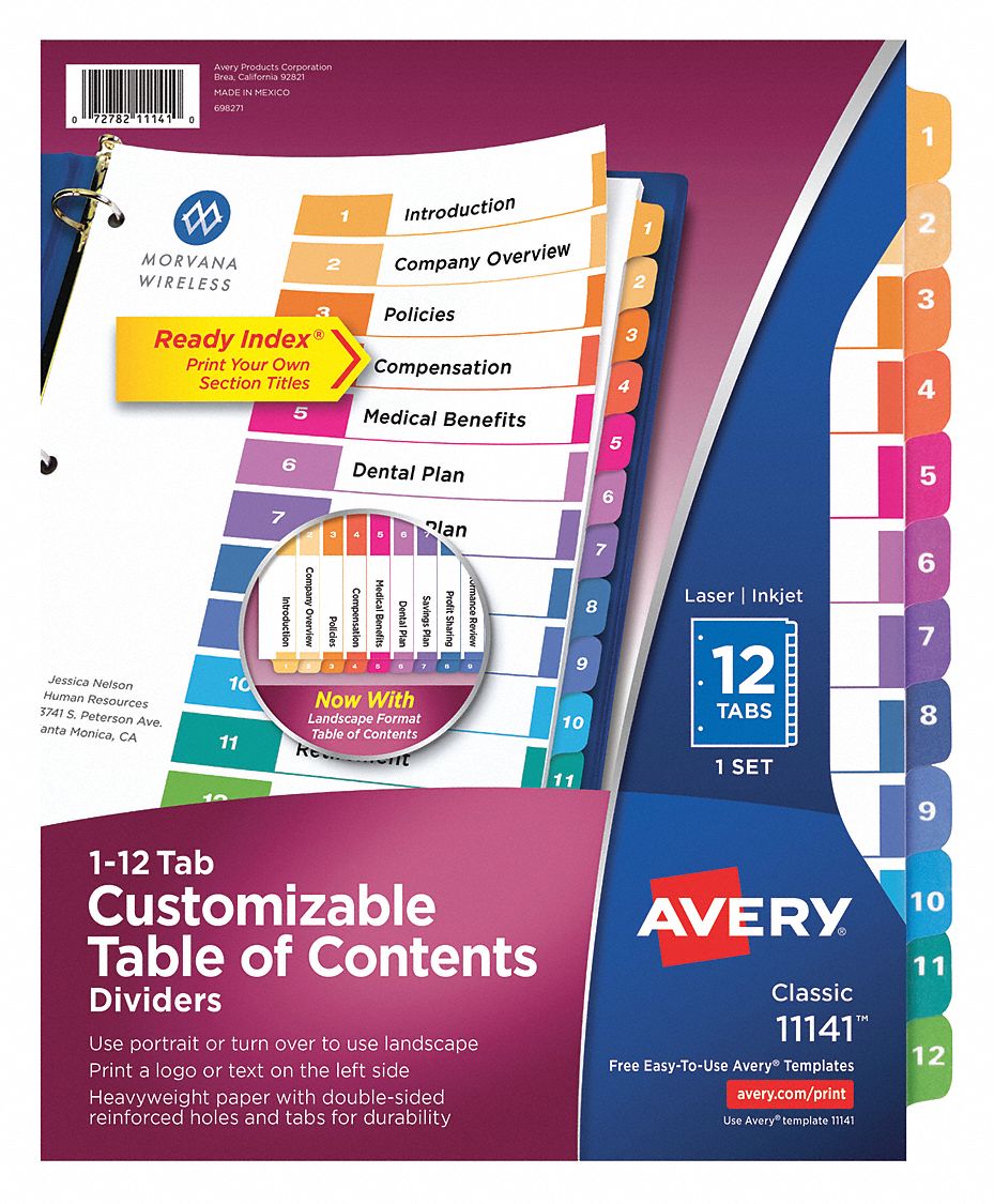 Index, Binder, Lettert,