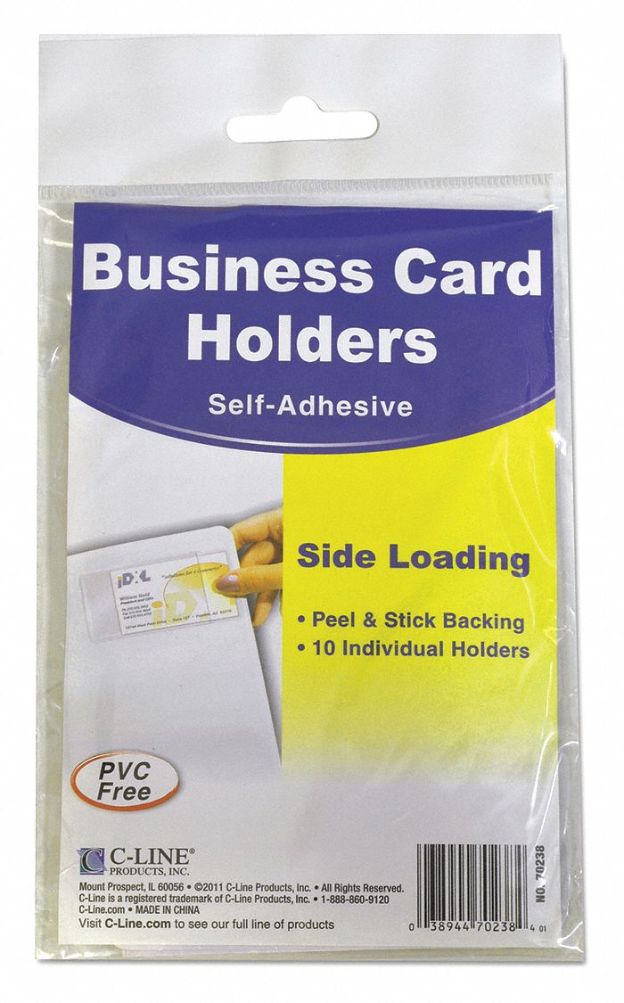 AdhesiveBusinessCardHolders PK10