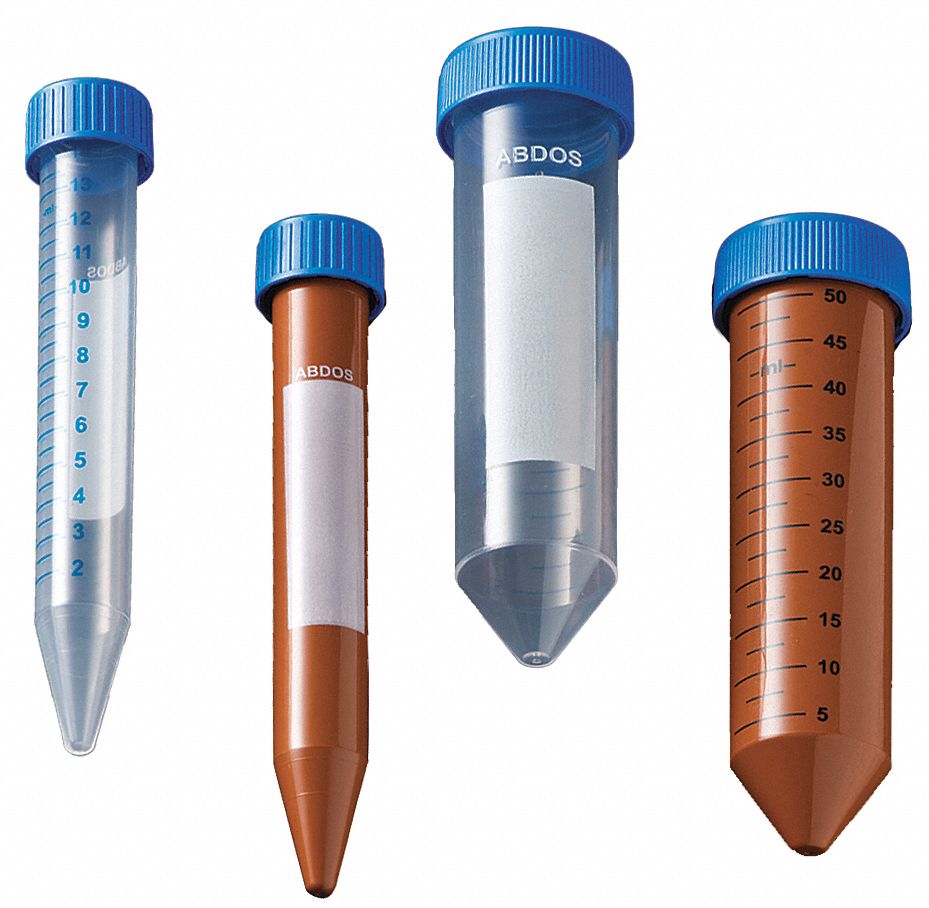 Centrifuge Tube: Polypropylene, 0.51 oz Capacity - oz, 15 mL Capacity - mL, Includes Closure, Clear