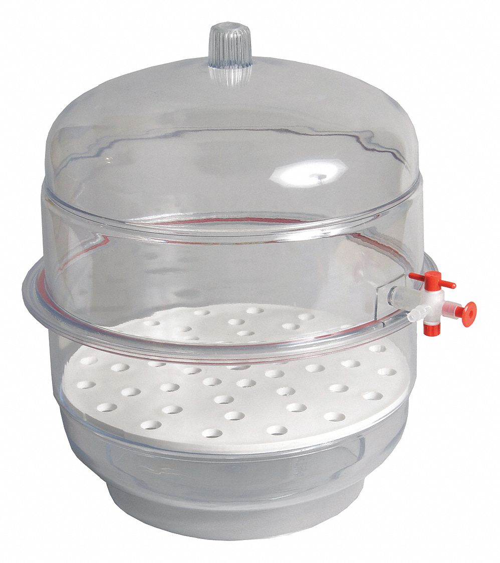 Desiccator, Vacuum, Clear