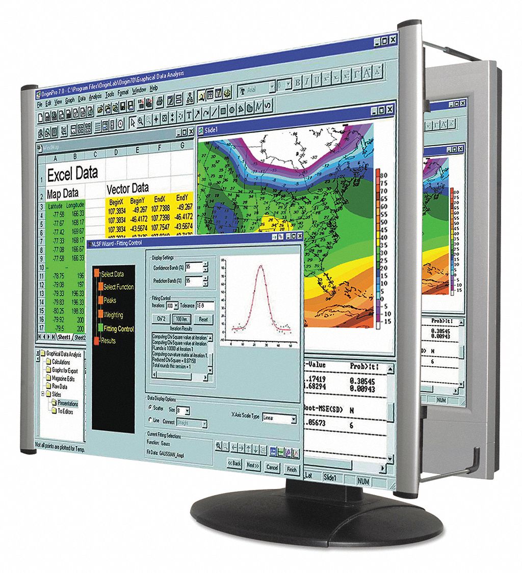 KANTEK, Framed, For Monitor Size 22 in, Screen Magnifier - 51WZ68 ...