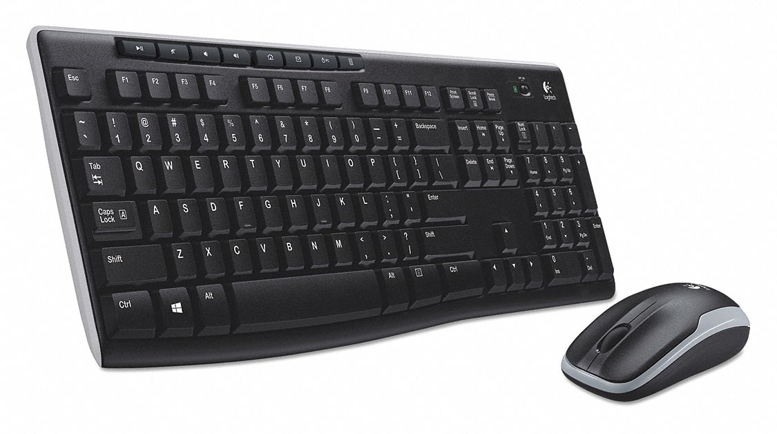 Wireless Combo, Keyboard/Mouse, Black