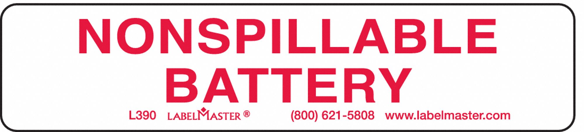 GHSLabel, 1inH, 4-1/2inW, Paper, PK500