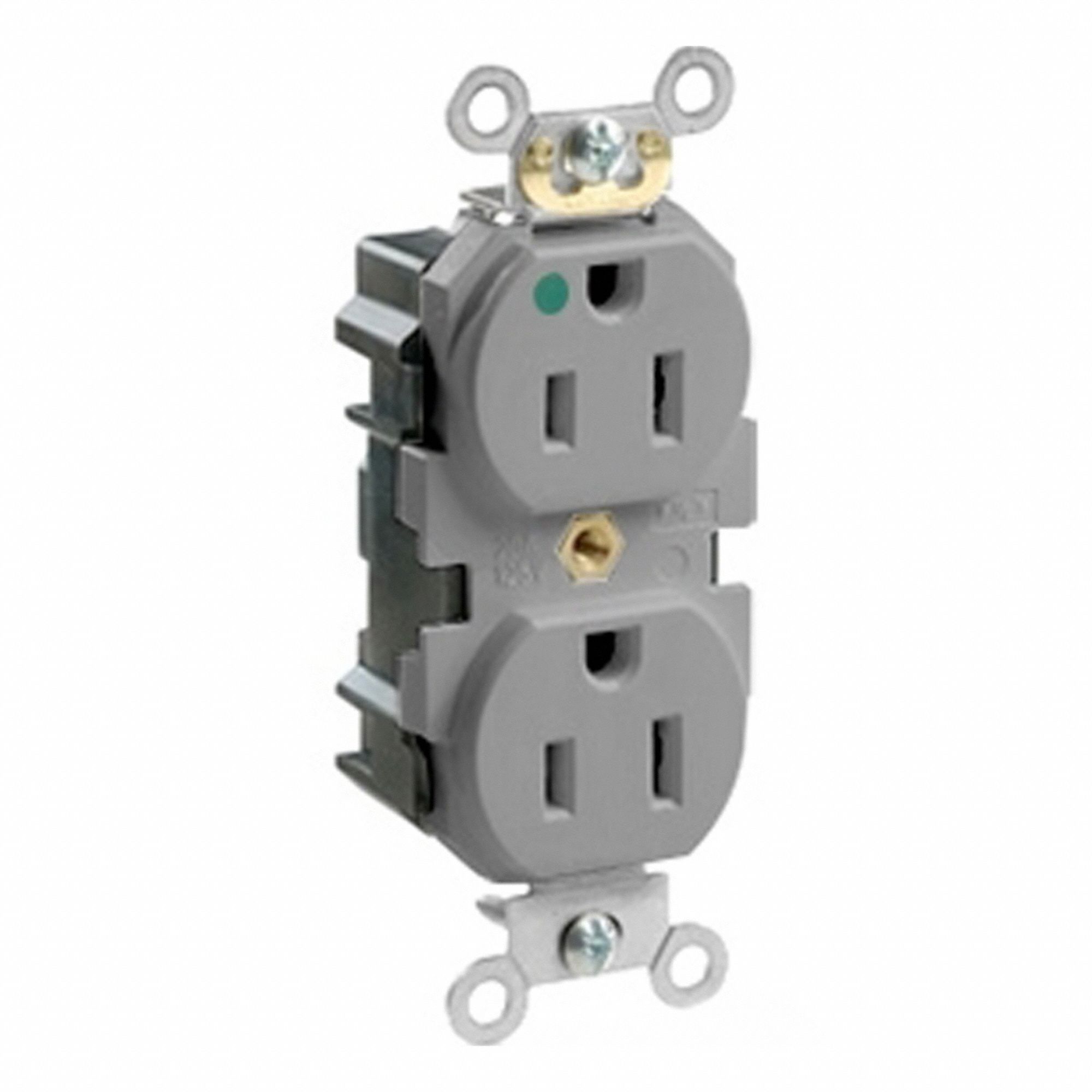 Lev-Lok Dup HG 15A 125V Gry