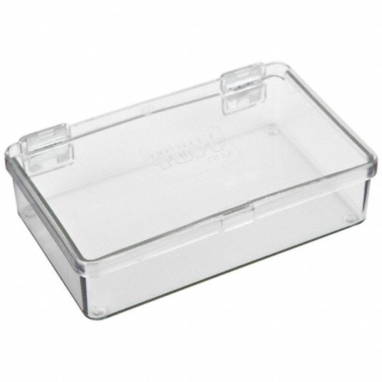 Flambeau Storage Box,Clear,Cellulose Propionate 5200CL