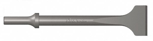 Chisel: 0.401 in Shank Size, Round, Round, 1 1/2 in Chisel Tip Wd, 6 1/2 in Overall Lg