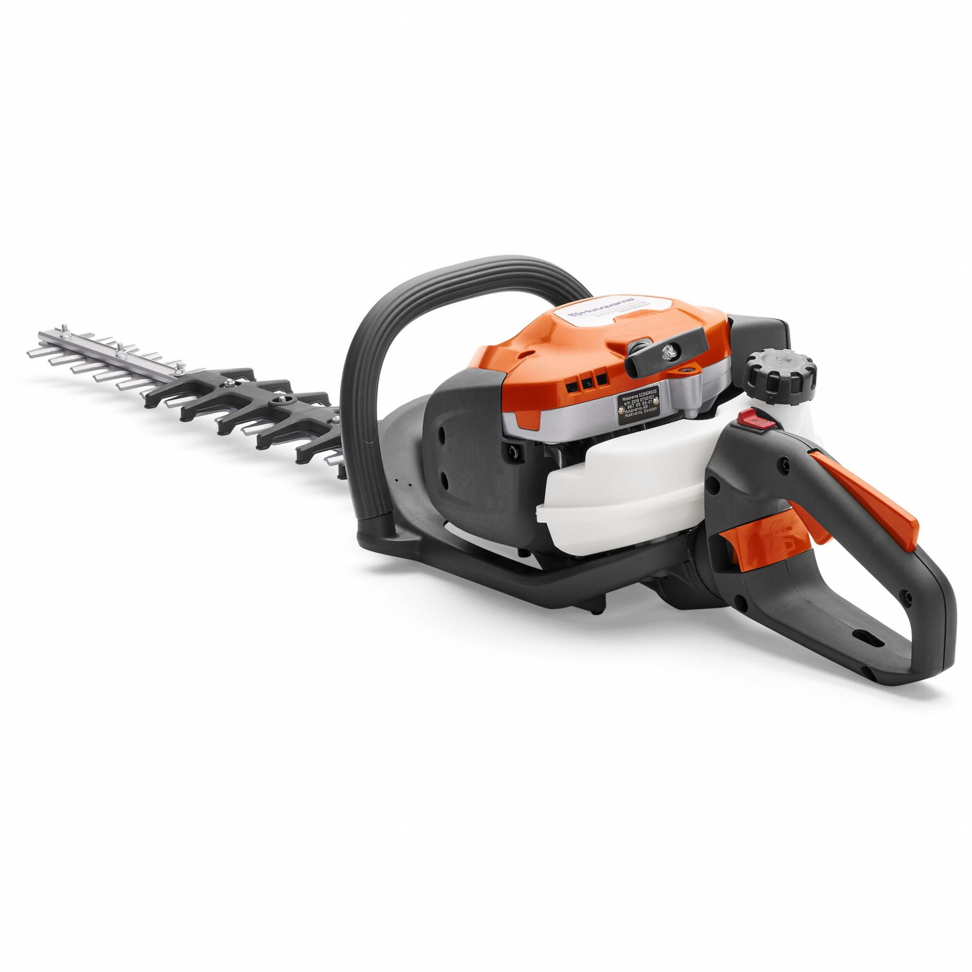 Gas-Powered Hedge Trimmer: 24 in Cutting Wd, 24 in Blade Lg, Double-Sided Blade