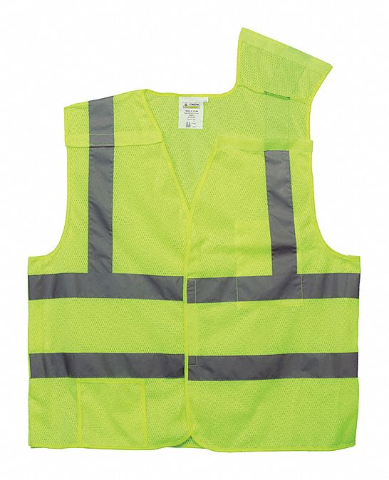 High Visibility Vest, Class II, Lime, L
