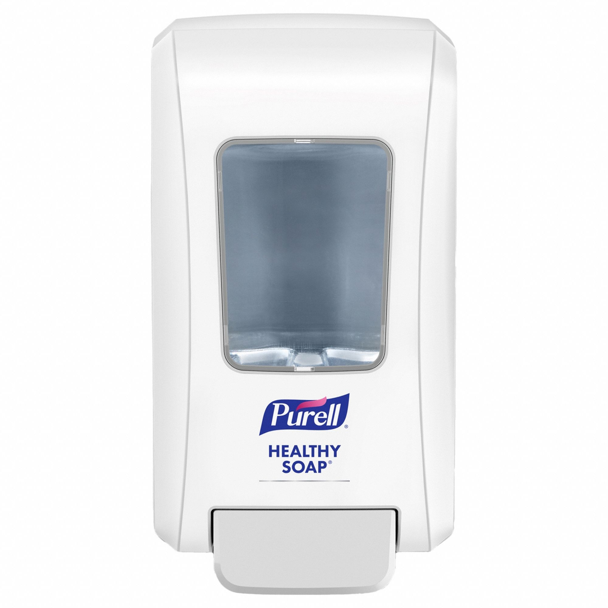 Soap Dispenser: Manual, 2, 000 mL Refill Size, Foam, White, Glossy, FMX-20, Wall Mount
