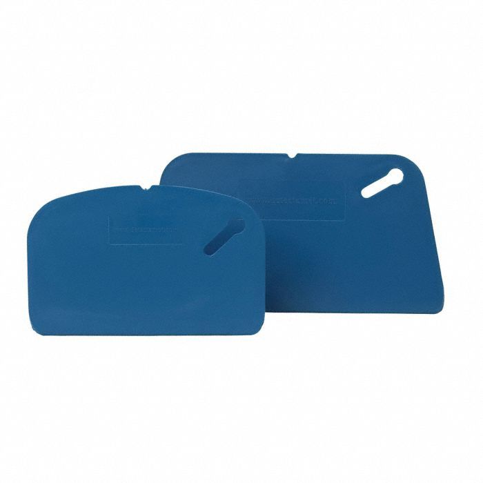 METAL DETECTABLE SCRAPER,POLY,BLUE,PK5
