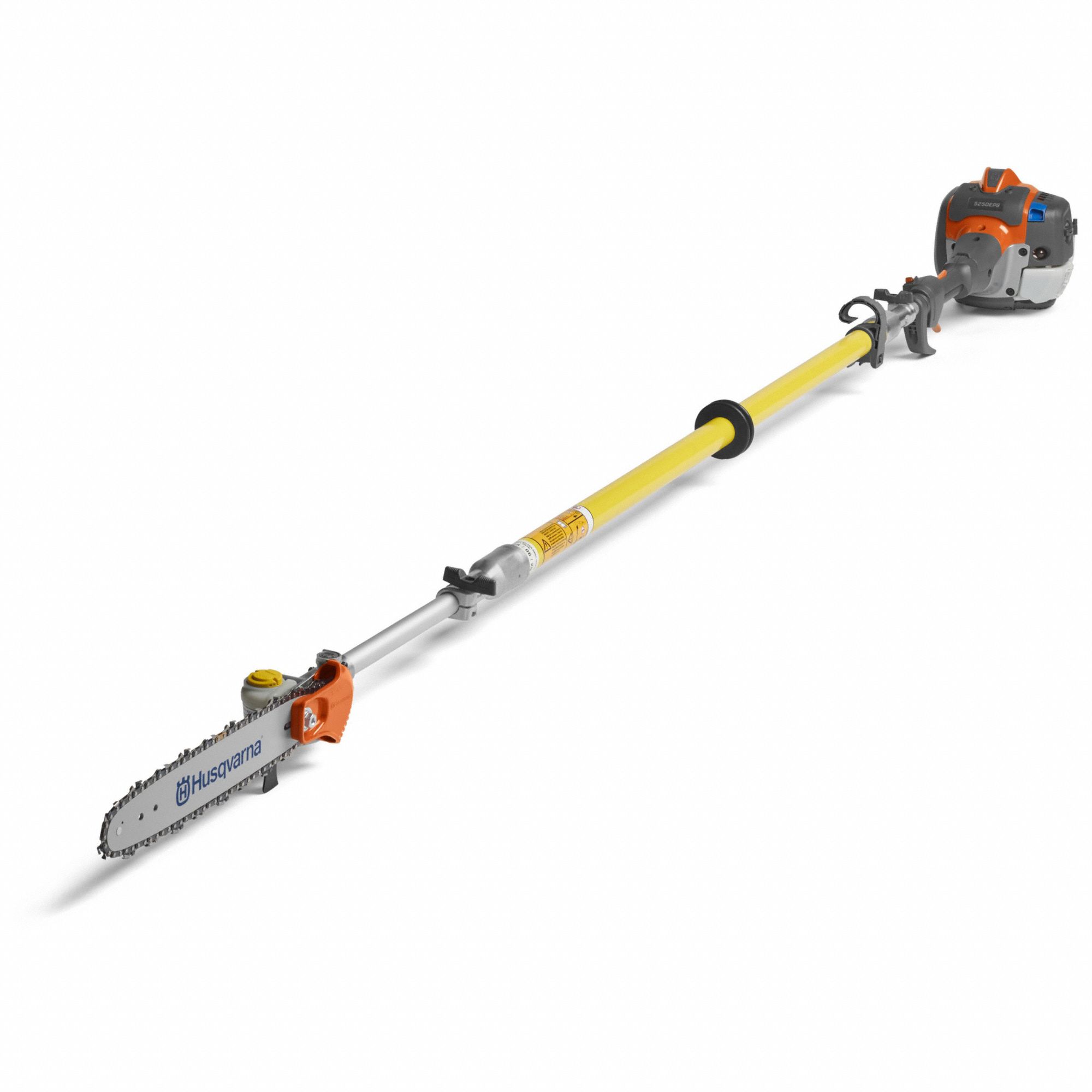HUSQVARNA, 12 in Blade Lg, 12 1/2 ft to 12 1/2 ft Reach, Gas Powered Pole Saw 799Z61525DEPS