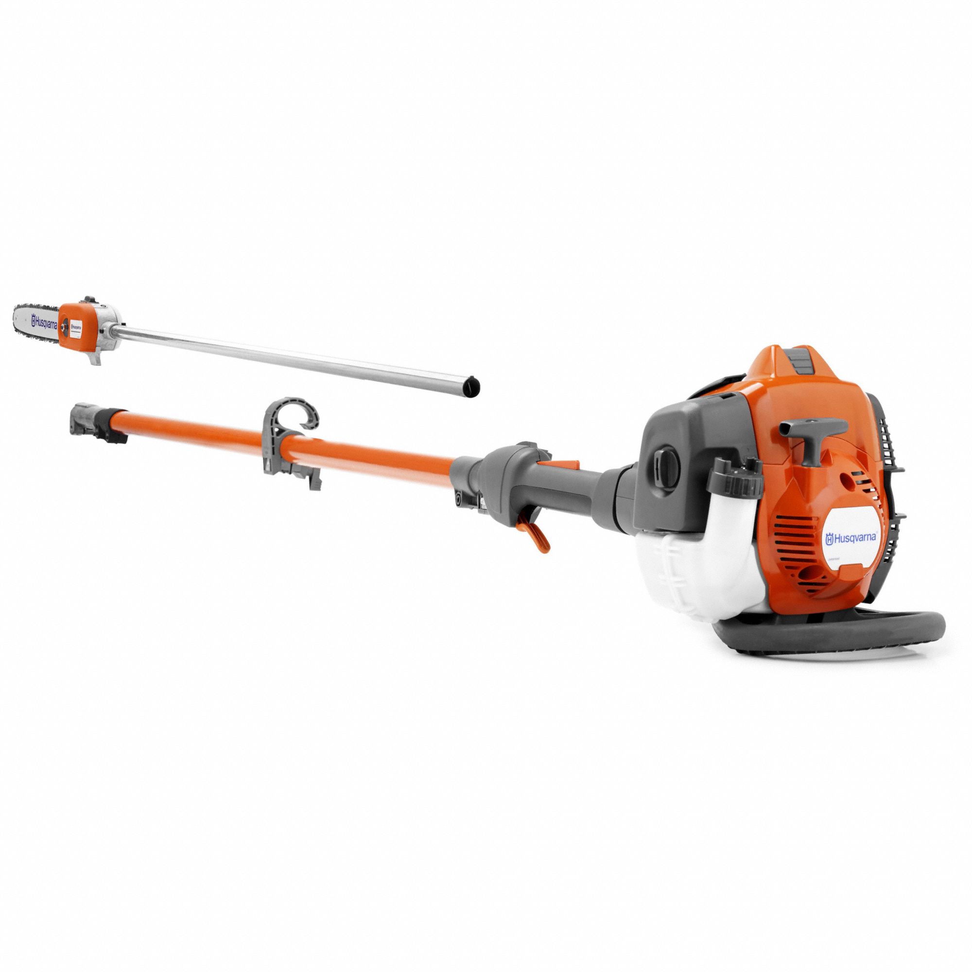 Gas Powered Pole Saw: 12 in Blade Lg, 7 ft to 11 1/8 ft Reach, Includes: Tool Only