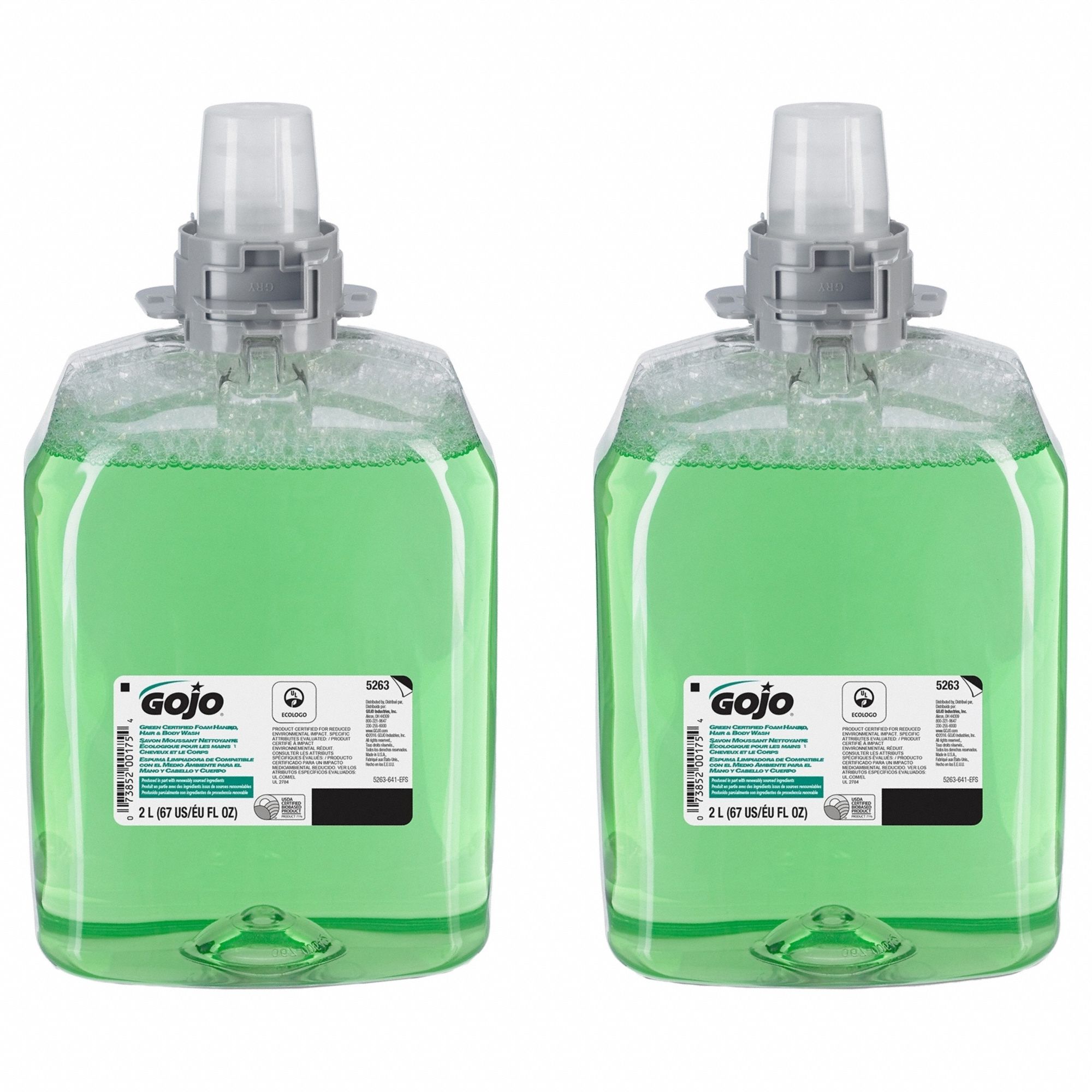BODY WASH/HAND SOAP/SHAMPOO COMBO, 2,000 ML, CARTRIDGE, FOAM, CUCUMBER MELON, FMX SERIES, 2 PK