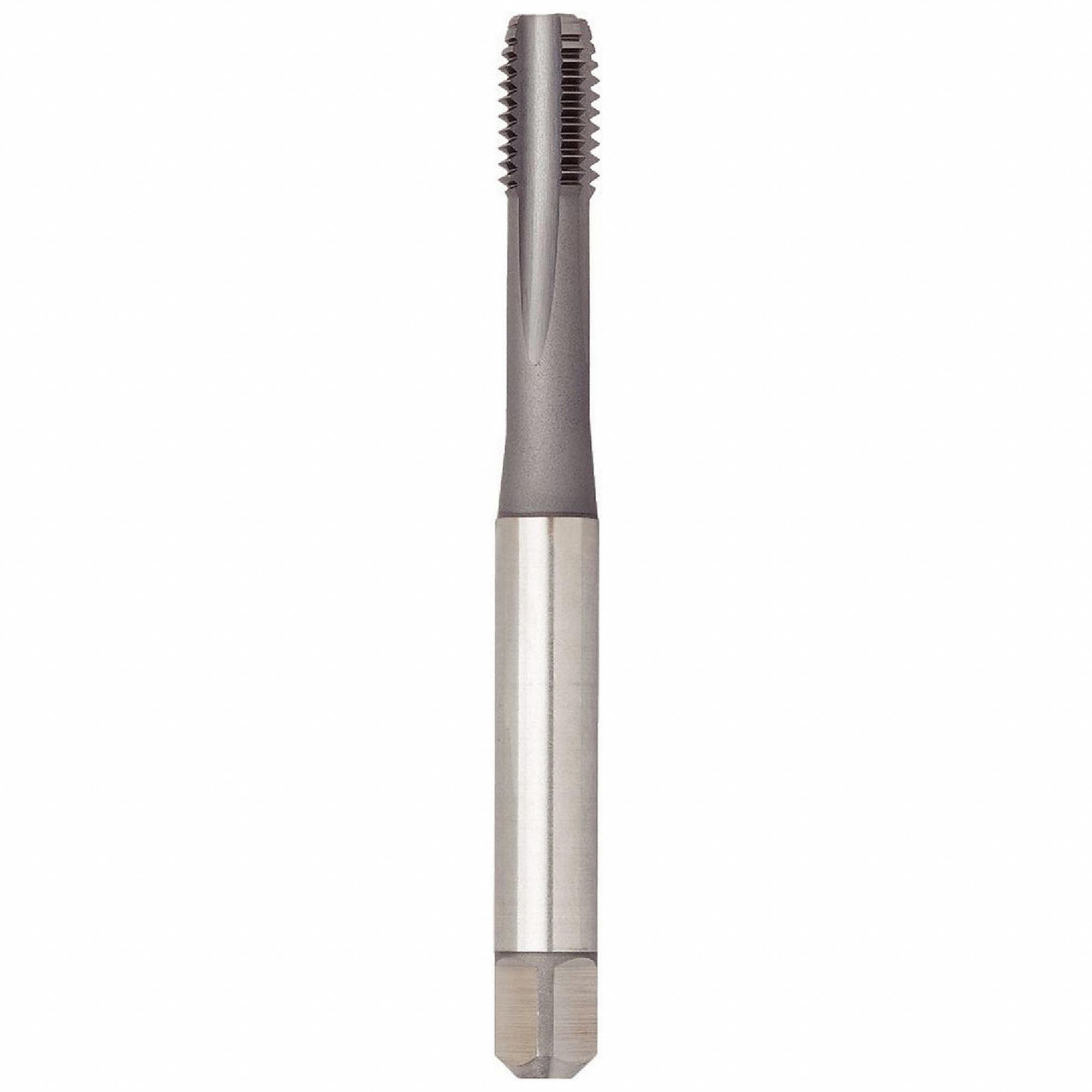 Straight Flute Tap: 5/16"-18 Thread Size, 7/16 in Thread Lg, 2 23/32 in Overall Lg